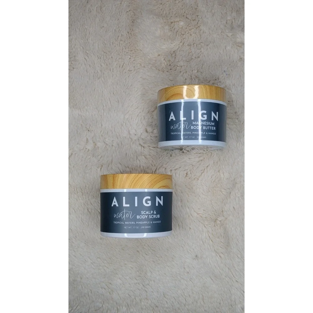 Align Body Butter Mangesium & Scalp and Body Scrub BRAND NEW SET OF 2